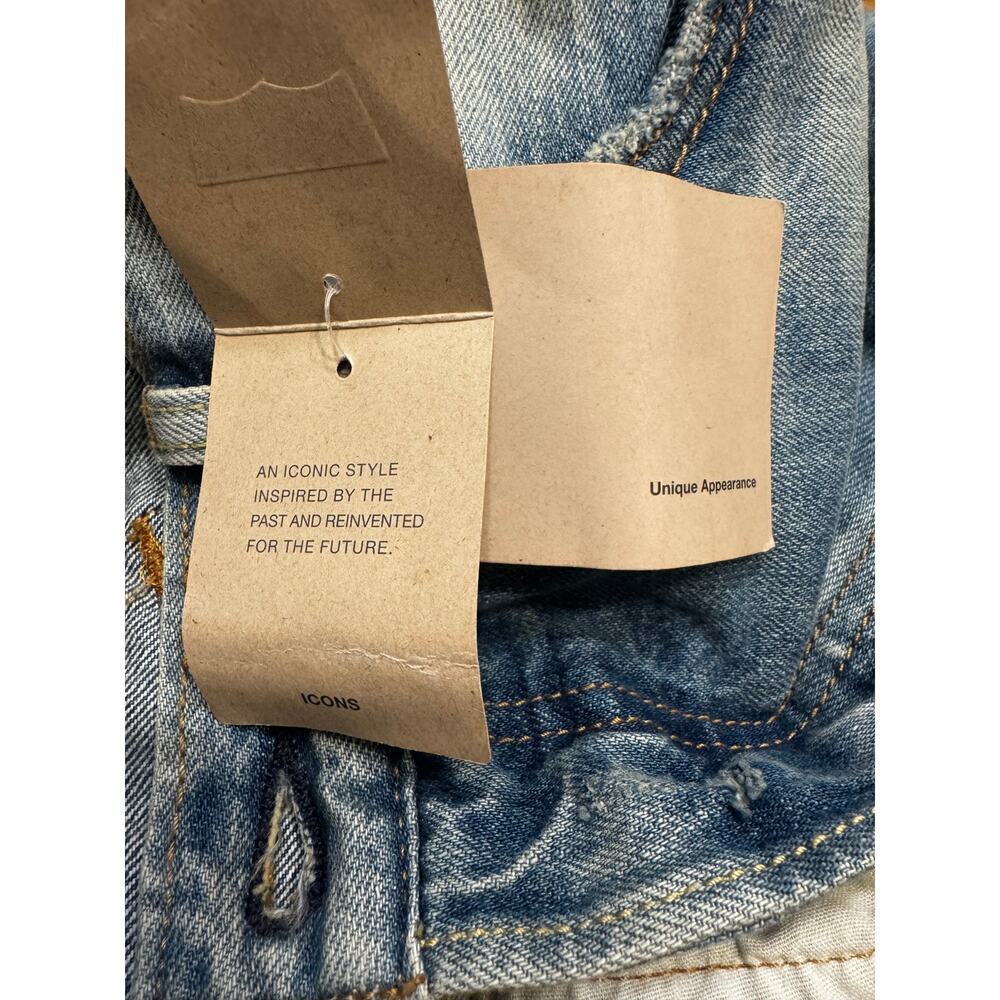 Levi’s 501 Icons Distressed Light Wash Jeans – W32 L32 – NWT - Picture 4 of 9